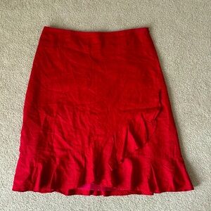 Red skirt